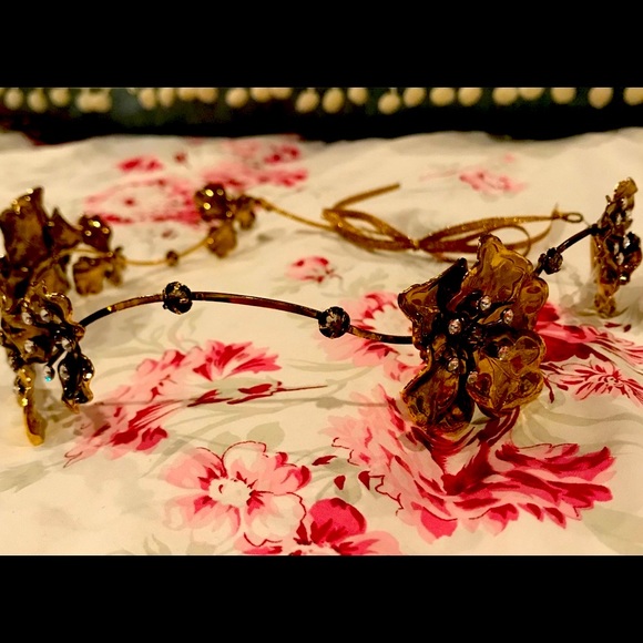 Twigs & Honey Headband Boho Cottage Bronze Metal Halo Wedding Prarie Prom Beachy main image 4